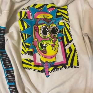 Rick And Morty White Hoodie